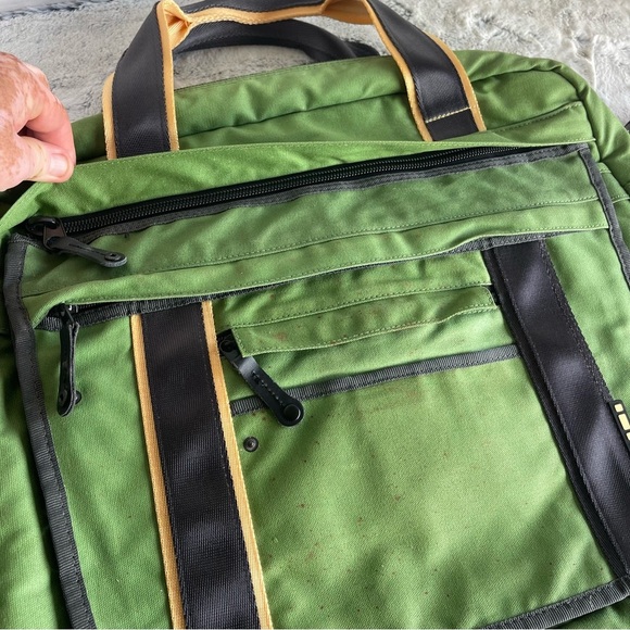 Puma Green Messenger Large Bag with Black and Yellow Accents - Picture 8 of 17